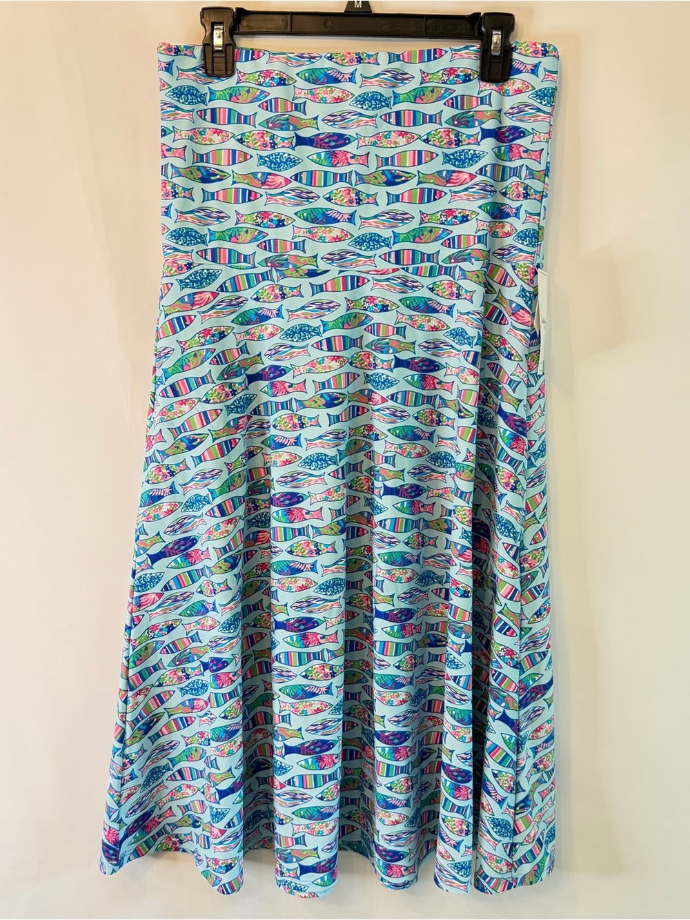 Southwind Apparel Strapless Fit Flare Dress Fins Fish Pockets Large UPF 50 NWT